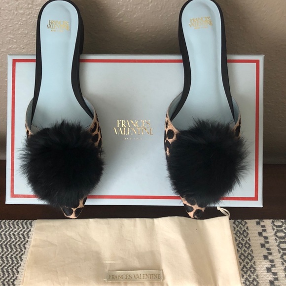 🔥Frances Valentine Pauline Haircalf Mule Slides🔥 - Picture 2 of 8